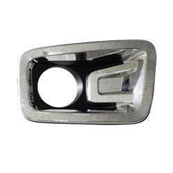 Fog Lamp Bezel Front Passenger Side Nissan Titan Xd 2016-2019 With Chrome Front , NI1039152