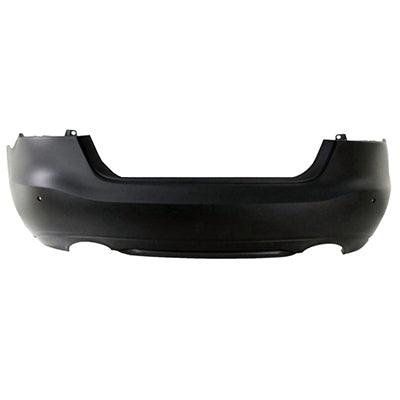 Bumper Rear Nissan Maxima 2016-2018 Primed With Sensor Ho/Textured Lower Center Body Line Band Capa , NI1100308C