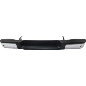 Bumper Step Face Bar Rear Nissan Nv1500 2012-2021 Chrome With Sensor Steel , NI1102159