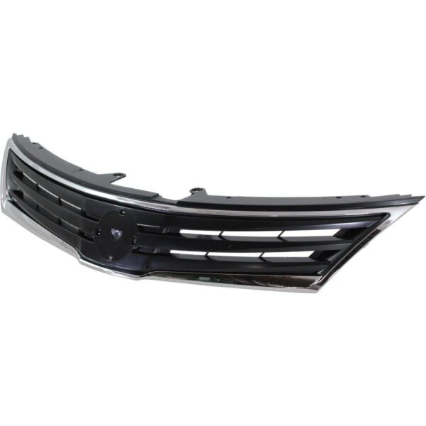 Grille Nissan Versa 2010-2012 Gray With Chrome Moulding Exclude 2012 Sedan , NI1200242 - Image 2