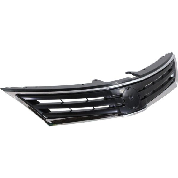 Grille Nissan Versa 2010-2012 Gray With Chrome Moulding Exclude 2012 Sedan , NI1200242 - Image 3