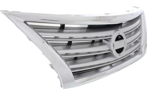 Grille Nissan Sentra 2013-2015 Chrome/Silver , NI1200252 - Image 3