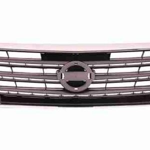 Grille Painted Nissan Sentra 2013-2015 Dark Silver/Black With Chrome Mldg Sr , NI1200253