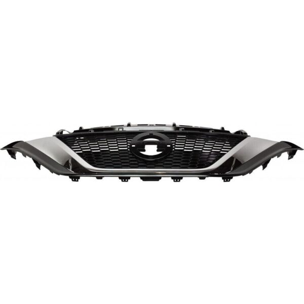 Grille Nissan Versa Hatchback 2017-2019 Ptd Black With Chrome Moulding , NI1200290 - Image 3