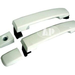 Door Handle Front Outer Driver Side Nissan Pathfinder 2005-2009 Ptm Black Without Offrontoad , NI1310114