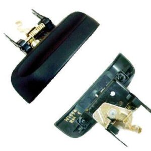 Door Handle Rear Outer Passenger Side Nissan Xterra 2005-2012 Black Ptm , NI1521109