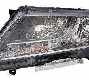 Head Lamp Driver Side Nissan Pathfinder 2013-2016 Halogen Chrome Bezel Capa , Ni2502221C - Hunt Parts