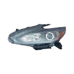 Head Lamp Driver Side Nissan Altima 2016-2018 Led With Drl/Smoked Bezel Capa , Ni2502243C - Hunt Parts