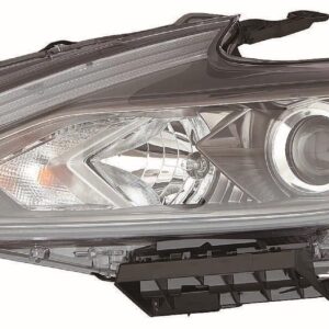 Head Lamp Driver Side Nissan Altima 2016-2018 Halogen With Black Bezel Without Led Daytime Running Light Economy Quality , NI2502249U