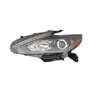 Head Lamp Driver Side Nissan Altima Sedan 2016-2018 Halogen With Black Bezel Without Led Daytime Running Light High Quality , NI2502249