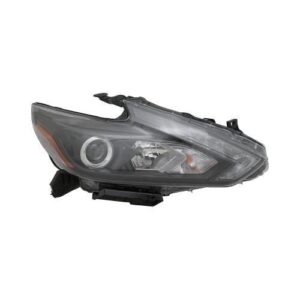 Head Lamp Passenger Side Nissan Altima 2016-2018 Led With Drl/Smoked Bezel Capa , Ni2503243C - Hunt Parts