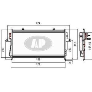 Condenser Nissan Frontier 2003-2004 (3100) 01/0304 , NI3030158