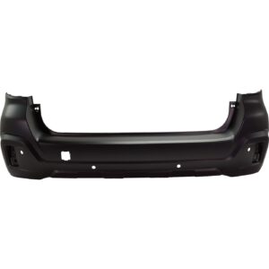 Bumper Rear Upper Subaru Outback 2018-2019 Smooth Primed Ptm With Textured Lower Finish / Park Assist Sensor , Su1100190 - Hunt Parts