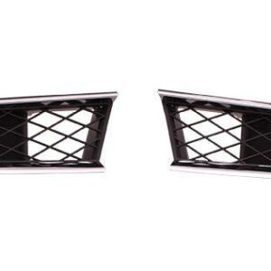 Grille Outer Driver Side Subaru Impreza 2006-2007 Matt-Black With Chrome Mldg (Impreza/Outback) , SU1200148