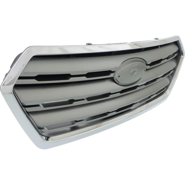 Grille Subaru Outback 2015-2017 Painted Silver Gray With Chrome Moulding , SU1200159 - Image 3