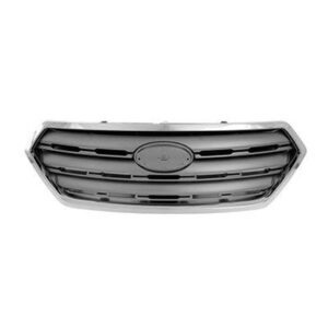 Grille Subaru Outback 2015-2017 Painted Silver Gray With Chrome Moulding , SU1200159