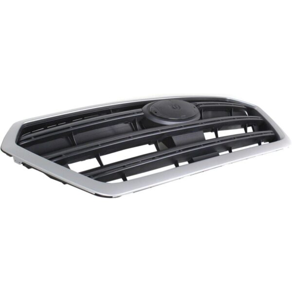 Grille Subaru Legacy 2015-2017 Matte Dark Gray With Silver Gray Moulding , SU1200161 - Image 2