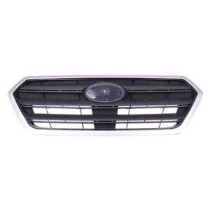 Grille Subaru Legacy 2015-2017 Matte Dark Gray With Silver Gray Moulding , SU1200161