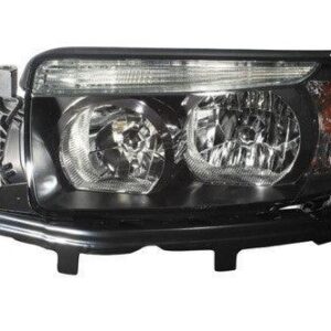 Head Lamp Driver Side Subaru Forester 2007-2008 With Sport Pkg (Black) High Quality , SU2502135