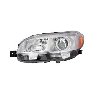 Head Lamp Driver Side Subaru Wrx Sti 2015-2020 Halogen With Chrome Bezel High Quality , SU2502152