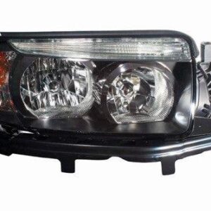 Head Lamp Passenger Side Subaru Forester 2007-2008 With Sport Pkg (Black) Capa , Su2503135C - Hunt Parts