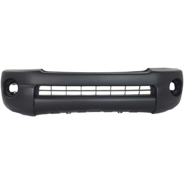 Bumper Front Toyota Tacoma 2005-2011 Fine Textured Black Base Model Without Flare Without Spoiler , TO1000304 - Hunt Parts - Image 2