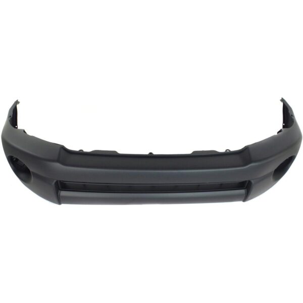Bumper Front Toyota Tacoma 2005-2011 Fine Textured Black Base Model Without Flare Without Spoiler , TO1000304 - Hunt Parts - Image 4
