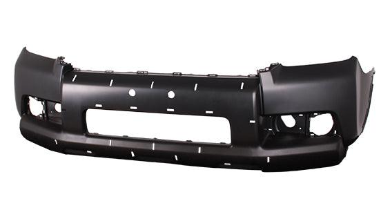 Bumper Front Toyota 4Runner 2010 Black With Fog Lamp Hole With Moulding , TO1000365B - Hunt Parts