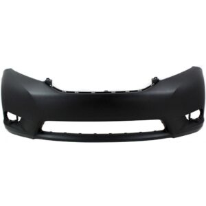 Bumper Front Toyota Sienna 2011-2017 Primed Without Sensor Hole Exclude Se Capa , TO1000369C - Hunt Parts