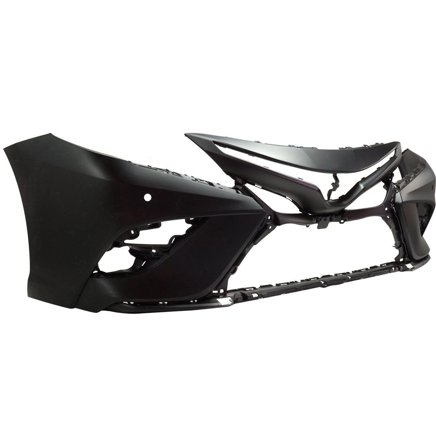 Bumper Front Toyota Camry 2018-2020 Primed Xse Model With Sensor Without Around View Monitor Capa , TO1000441C - Hunt Parts