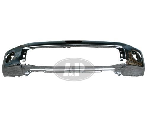 Bumper Face Bar Front Toyota Tundra 2007-2013 Chrome Without Sensor , TO1002182