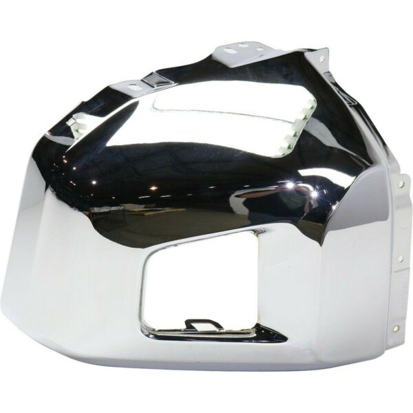 Bumper End Front Toyota Tundra 2014-2021 Without Sensor Hole Chrome Capa , TO1004184C - Image 2