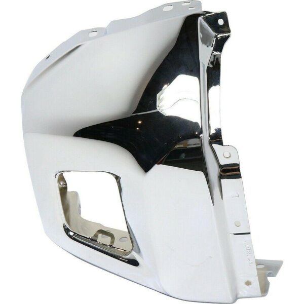 Bumper End Front Toyota Tundra 2014-2021 Without Sensor Hole Chrome Capa , TO1004184C - Image 3