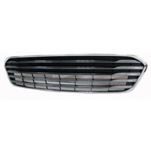 Grille Lower Toyota Avalon 2013-2015 Painted Silvr Gray With Chrome Mldg Without Sensor Hole , TO1036146