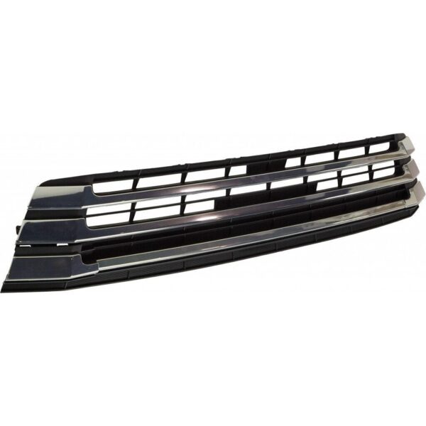 Grille Lower Toyota Highlander Hybrid 2017-2019 Chrome Without Around View , TO1036174 - Image 3