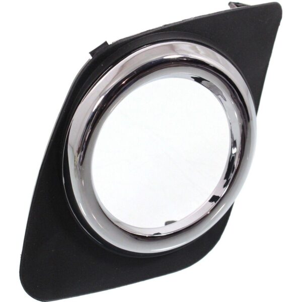 Fog Lamp Bezel Front Driver Side Toyota Rav4 2009-2012 Base/Sport Matte Finish With Chrome Ring , TO1038129 - Image 3