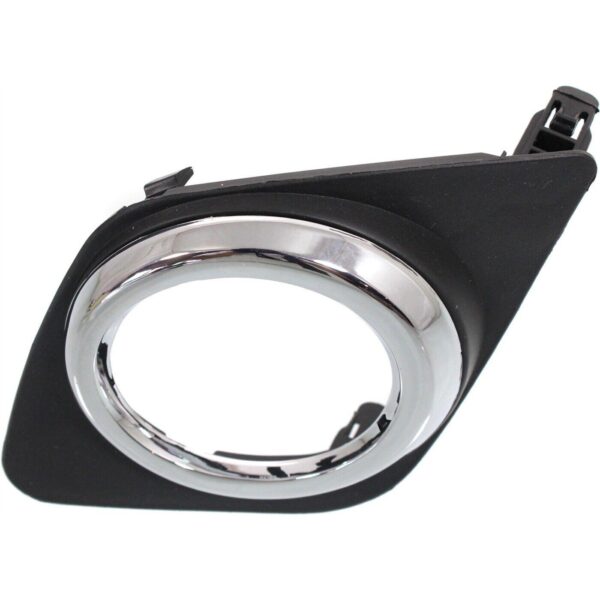 Fog Lamp Bezel Front Driver Side Toyota Rav4 2009-2012 Base/Sport Matte Finish With Chrome Ring , TO1038129 - Image 4