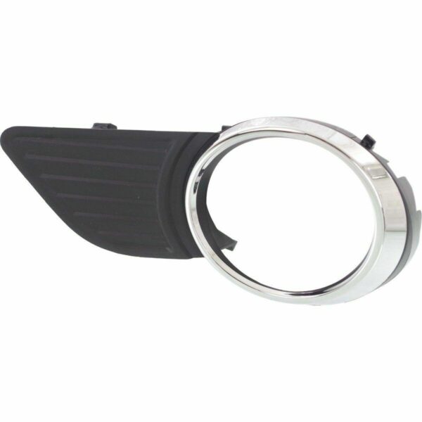 Fog Lamp Bezel Front Driver Side Toyota Sienna 2011-2017 Matte-Black With Chrome Mld Exclude Se , TO1038146 - Image 2