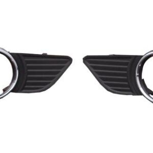 Fog Lamp Bezel Front Driver Side Toyota Sienna 2011-2017 Matte-Black With Chrome Mld Exclude Se , TO1038146