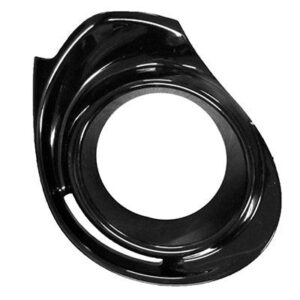 Fog Lamp Bezel Front Passenger Side Toyota Prius C 2015-2016 Smooth Black , TO1039194