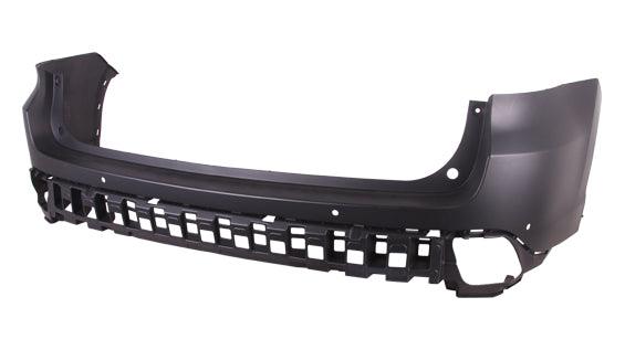 Bumper Upper Rear Toyota Highlander Hybrid 2017-2019 Primed With Sensor Use With Chrome Reflector Light Trim , TO1114104