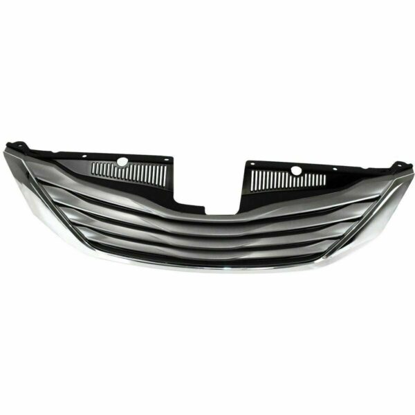 Grille Toyota Sienna 2011-2014 Black With Chrome Moulding Without Cruise Control 8 Passenger , TO1200333 - Image 4