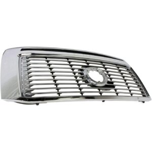 Grille Toyota Tundra 2010-2013 Ltd/Platinum Model Without Sport Pkg Chrome With Silver Billet Insert , TO1200338