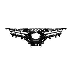 Grille Glossy Toyota Camry 2018-2020 Black Without Surround View Xle , To1200420U - Hunt Parts