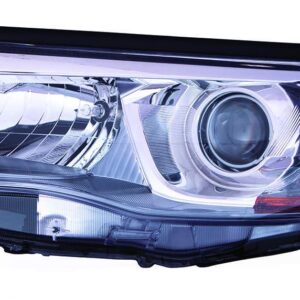 Head Lamp Driver Side Toyota Highlander 2014-2016 With Smoked Chrome Bezel Capa , To2502225C - Hunt Parts