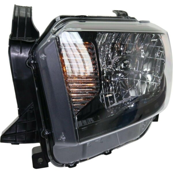 Head Lamp Driver Side Toyota Tundra 2014-2017 Trd Pro Model With Black Bezel Without Led Running Lamp High Quality , TO2502235 - Image 2