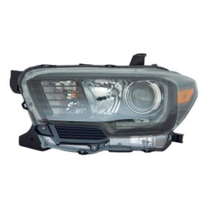 Head Lamp Driver Side Toyota Tacoma 2016-2020 Halogen With Led Drl/Fog Lamp/Black Bezel High Quality , TO2502244