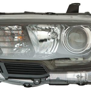 Head Lamp Driver Side Toyota Tacoma 2017-2019 With Led Fog Lamp Black Bezel High Quality , TO2502254