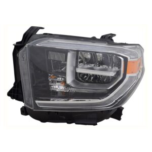 Head Lamp Driver Side Toyota Tundra 2018-2021 Led Drl Without Smoked Lens High Quality , To2502262 - Hunt Parts