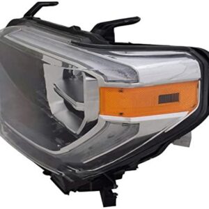 Head Lamp Driver Side Toyota Tundra 2018-2021 With Led Drl Without Smoked Lens , TO2502262V